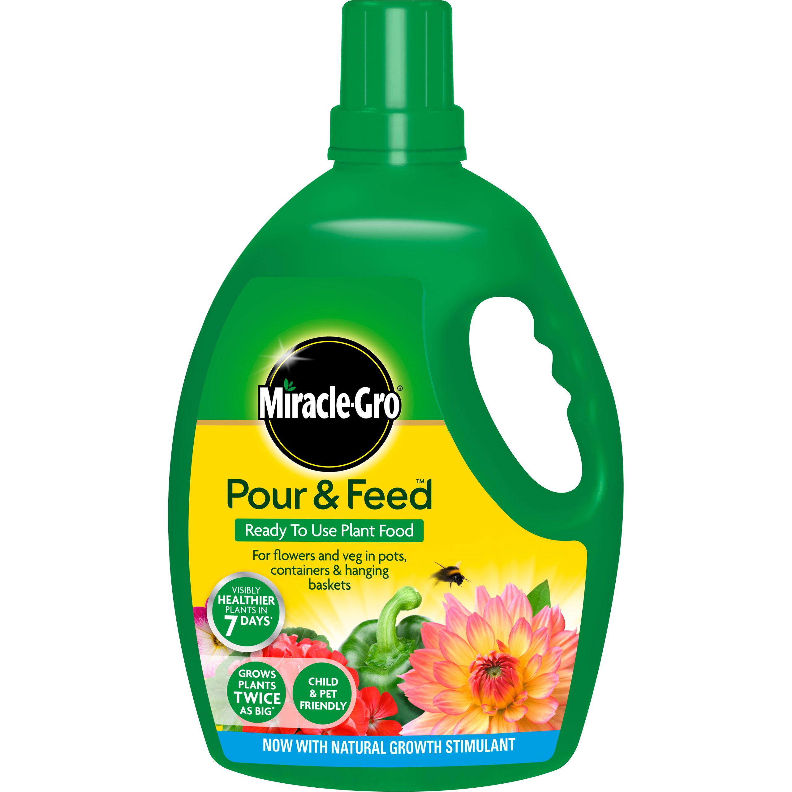 MiracleGro Pour & feed Universal Plant feed Liquid 3kg DIY at B&Q