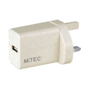 MiTEC 2A USB A Biodegradable USB adaptor plug