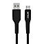 MiTEC USB A - Micro USB A Charging cable, 2m, Black