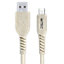 MiTEC USB C - USB A Biodegradable Charging cable, 1m, Beige