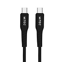 MiTEC USB C - USB C Charging cable, 1m, Black