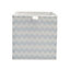 Mixxit Chevron Blue Cardboard & polyester (PES) Foldable Storage basket (H)310mm (W)310mm