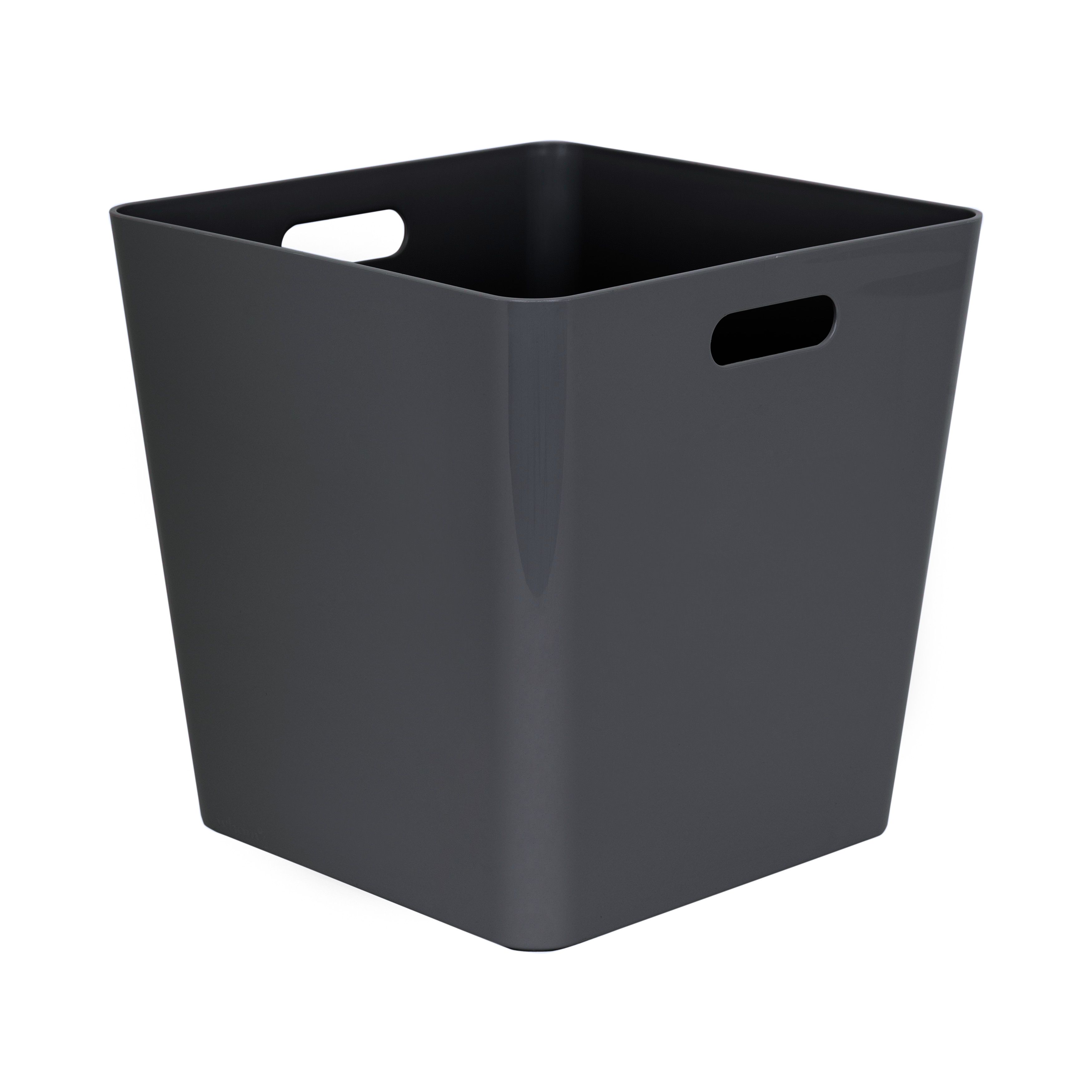 Mixxit Dark grey Polypropylene Large Nestable Storage box DIY at B&Q
