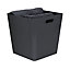 Mixxit Dark grey Polypropylene Large Nestable Storage box