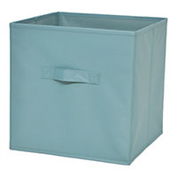 Mixxit Light green 27L Cardboard & polyester (PES) Foldable Storage basket (H)310mm (W)310mm