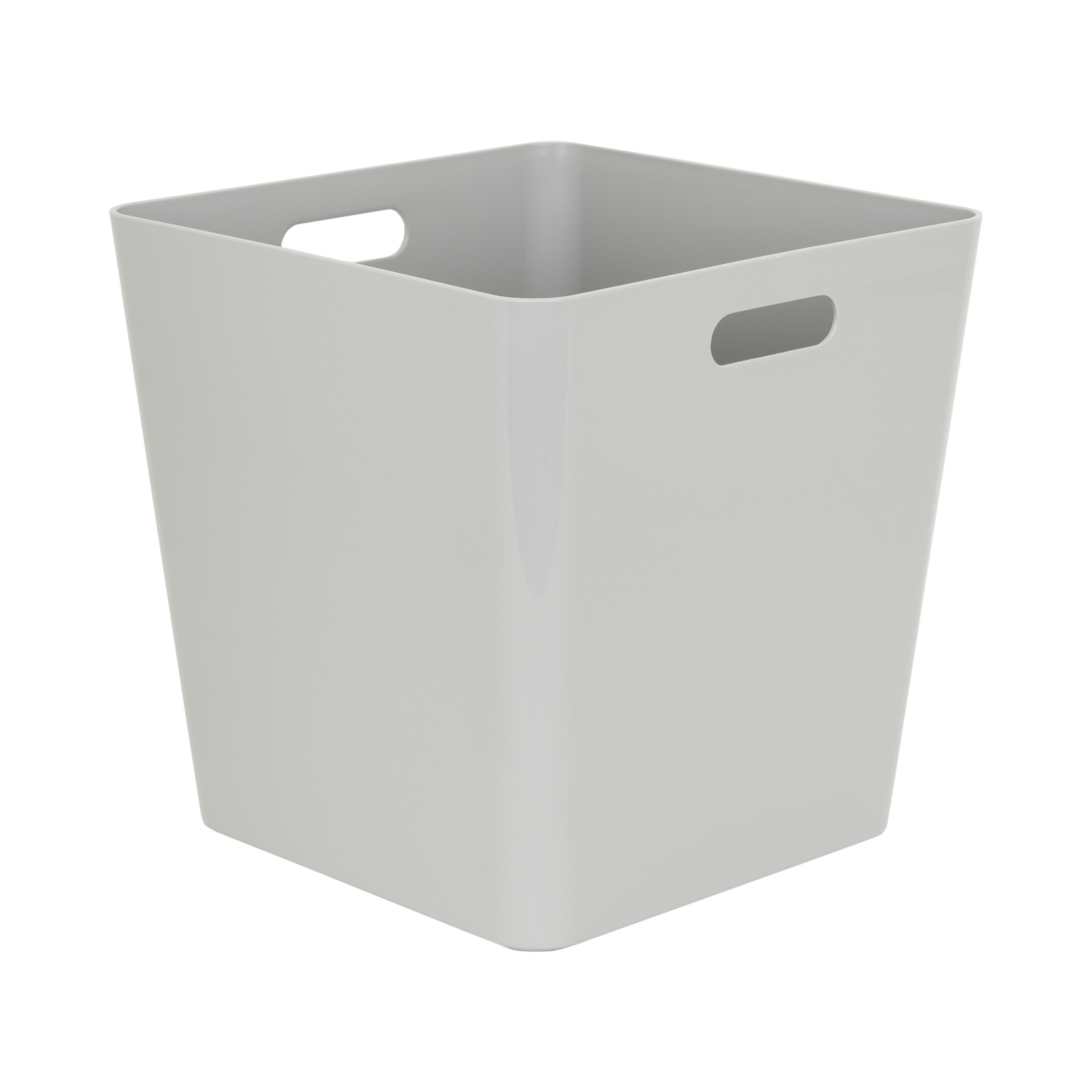Mixxit Mid grey Large Plastic Nesting Storage box DIY at B&Q