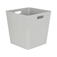 Mixxit Mid grey Polypropylene Large Nestable Storage box