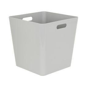 Mixxit Mid grey Polypropylene Large Nestable Storage box