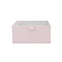 Mixxit Pink Cardboard & polyester (PES) Foldable Storage basket (H)140mm (W)310mm