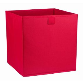 Mixxit Red 29.7L Non-woven fabric & polyester (PES) Foldable Storage basket (H)310mm (W)310mm