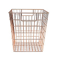 Mixxit Wire Copper effect Metal Storage basket (H)310mm (W)310mm