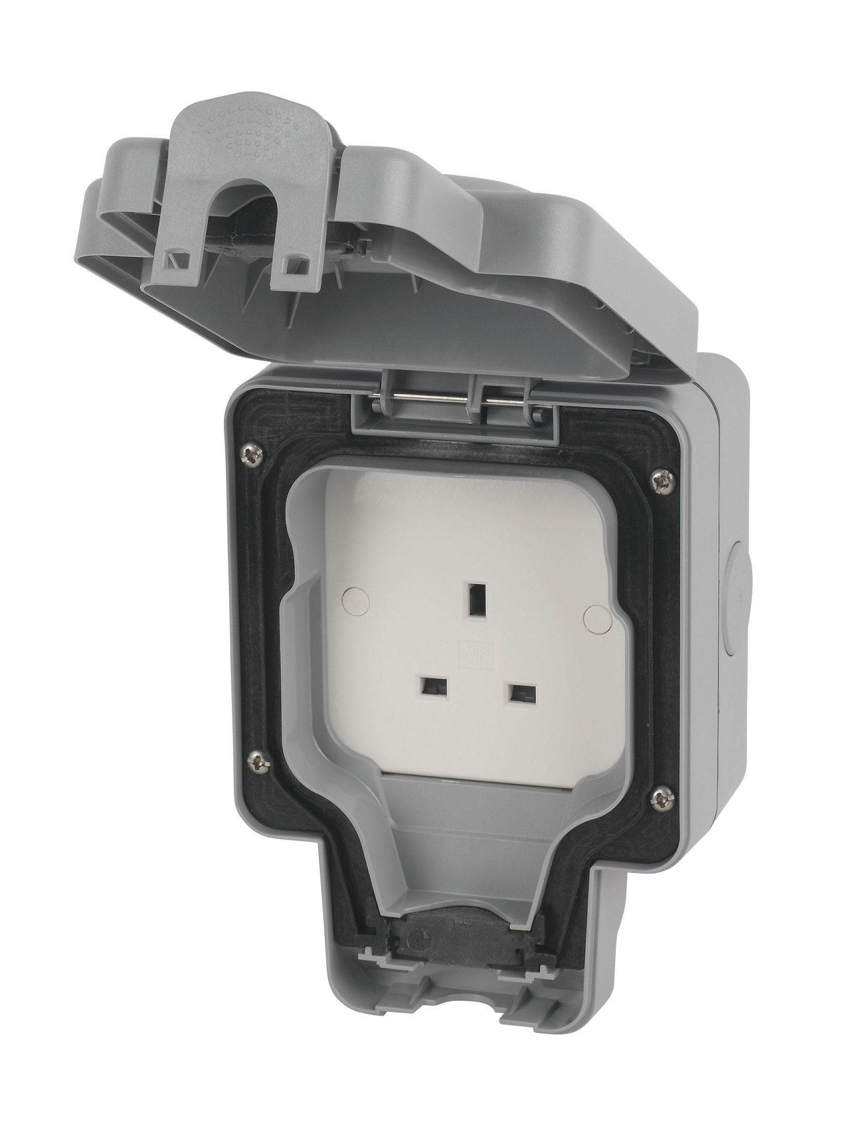 MK 13A Grey Unswitched socket