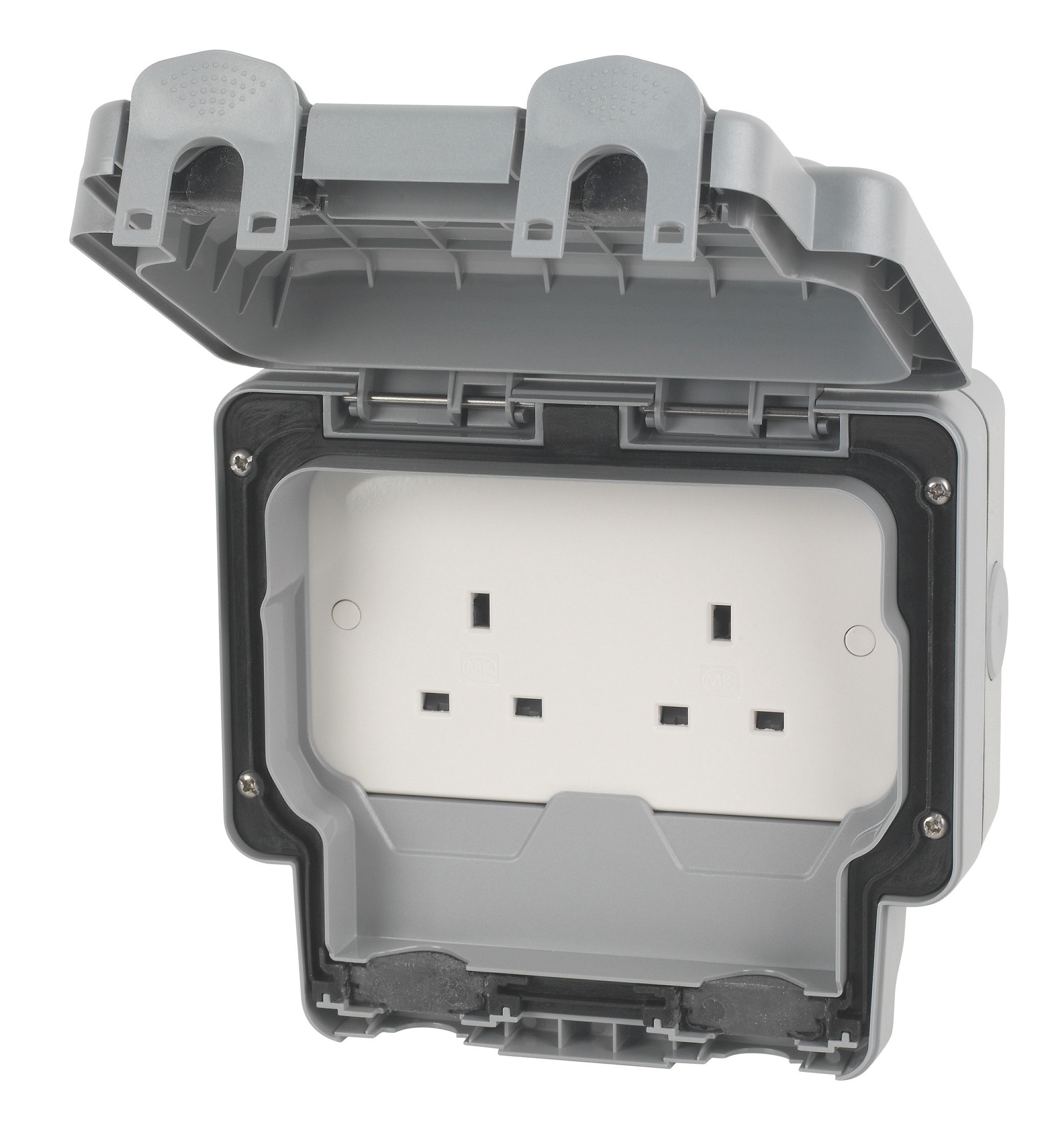 MK 13A Grey Unswitched socket