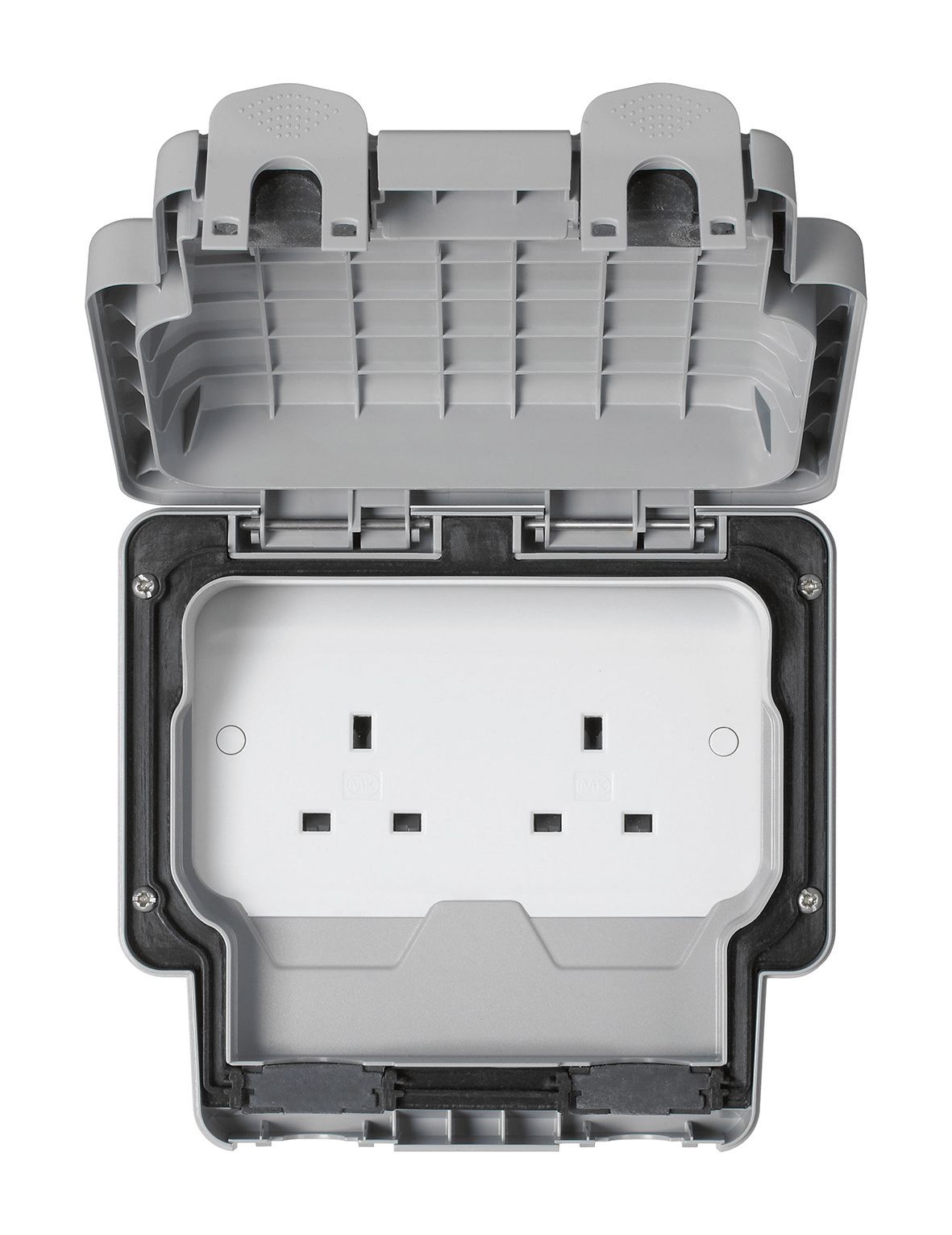 MK 13A Grey Unswitched socket