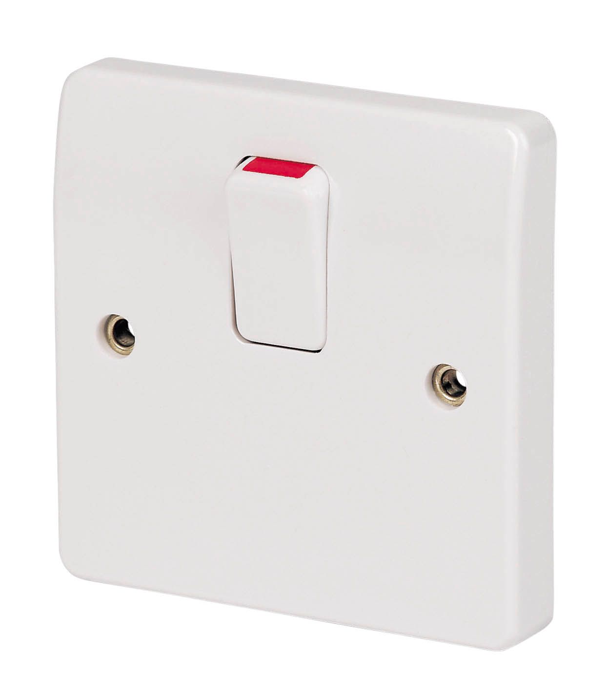 MK 20A Rocker Raised slim Control switch Gloss