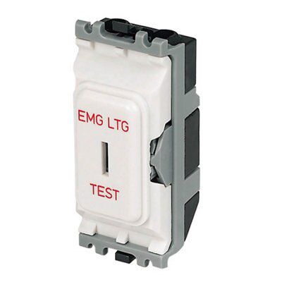 MK 20A White Modular key switch | DIY at B&Q