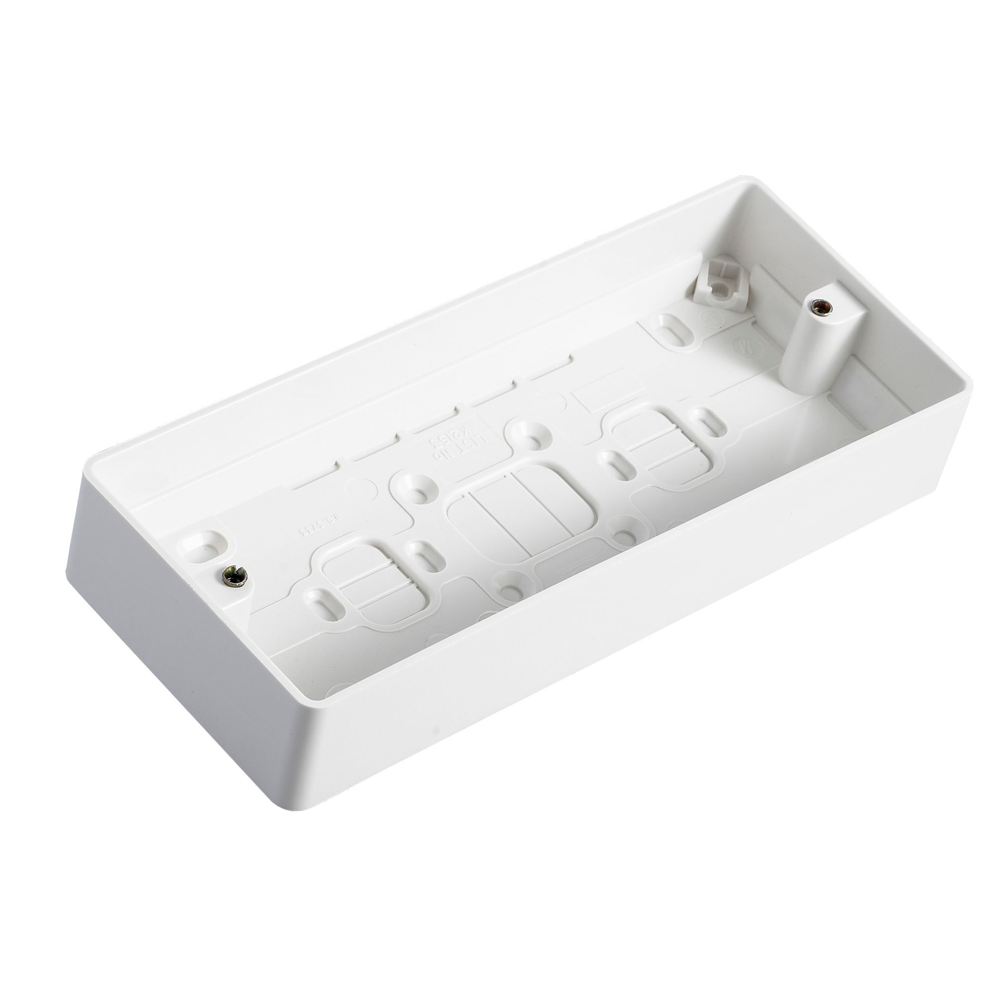 MK 30mm Triple Pattress box DIY at B&Q