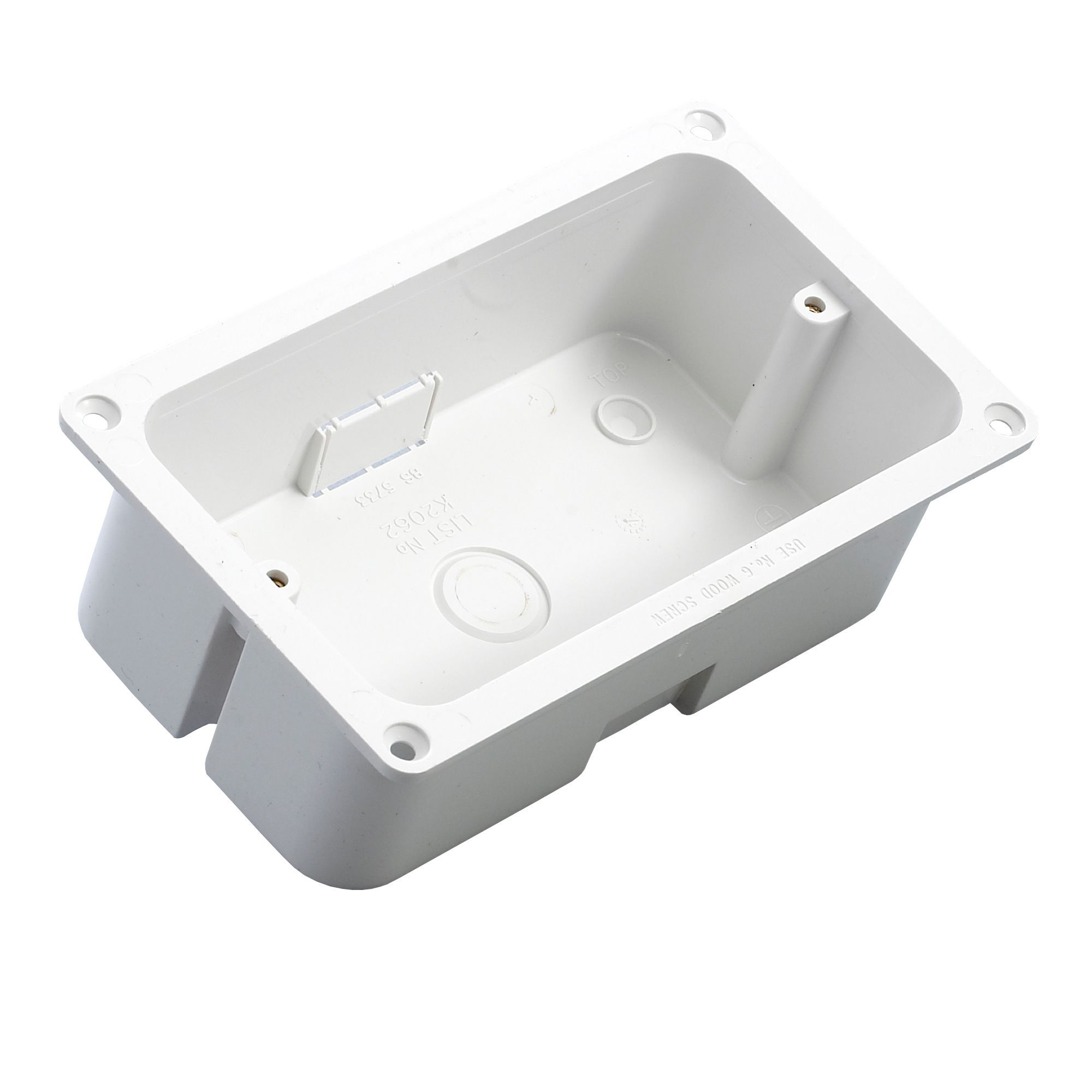 MK 45mm Double Pattress box DIY at B&Q