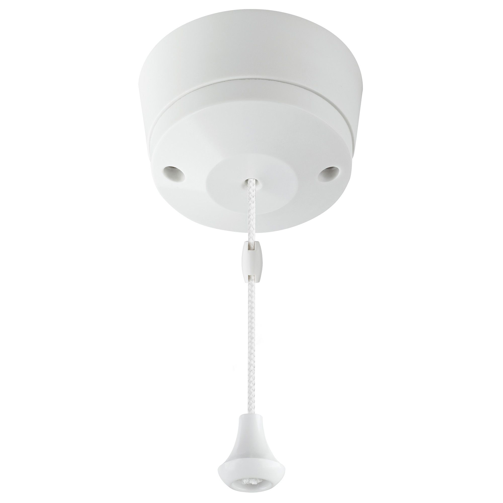 MK 6A 1 way Pull cord Switch White