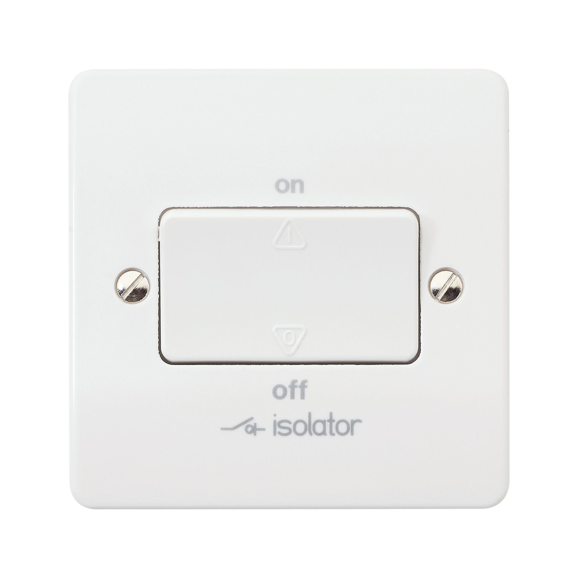 MK 6A Rocker Raised slim Control switch Gloss White