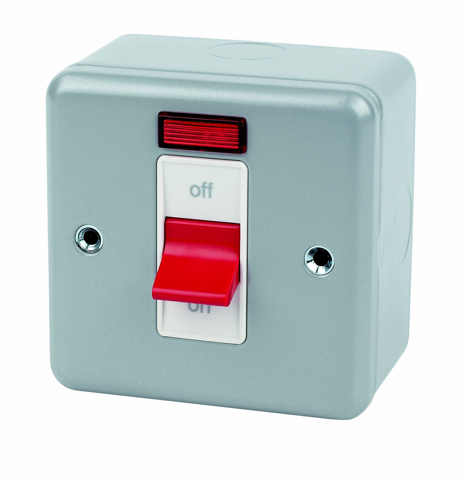 MK Grey 32A 1 gang Switch