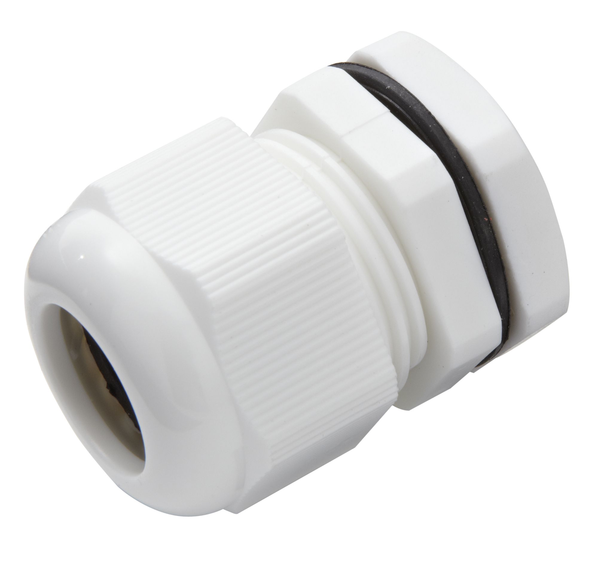 MK Polyvinyl chloride (PVC) 25mm White Compression gland
