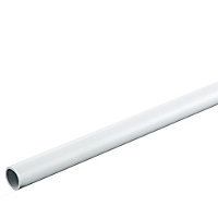 MK Polyvinyl chloride (PVC) White Conduit length (L)2m (Dia)20mm