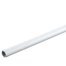MK Polyvinyl chloride (PVC) White Conduit length (L)2m (Dia)25mm