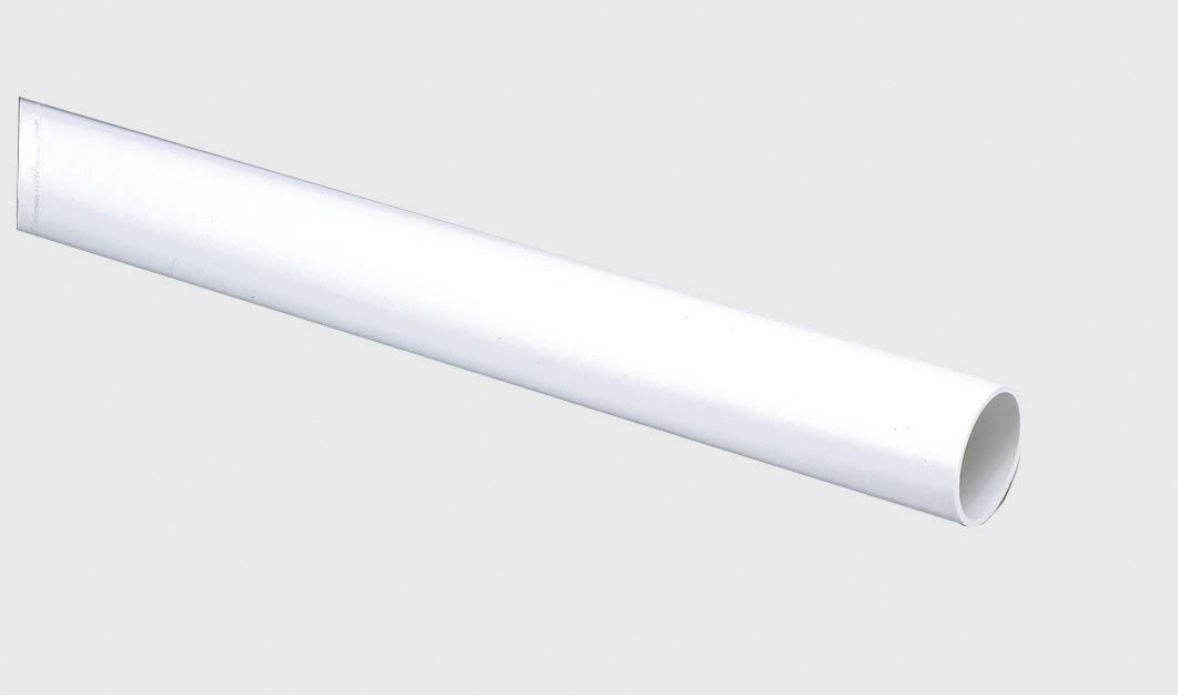MK Polyvinyl chloride (PVC) White Conduit length (L)3m (Dia)20mm