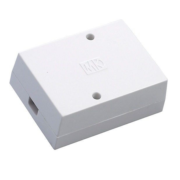 30A Junction Box 3 Terminals White