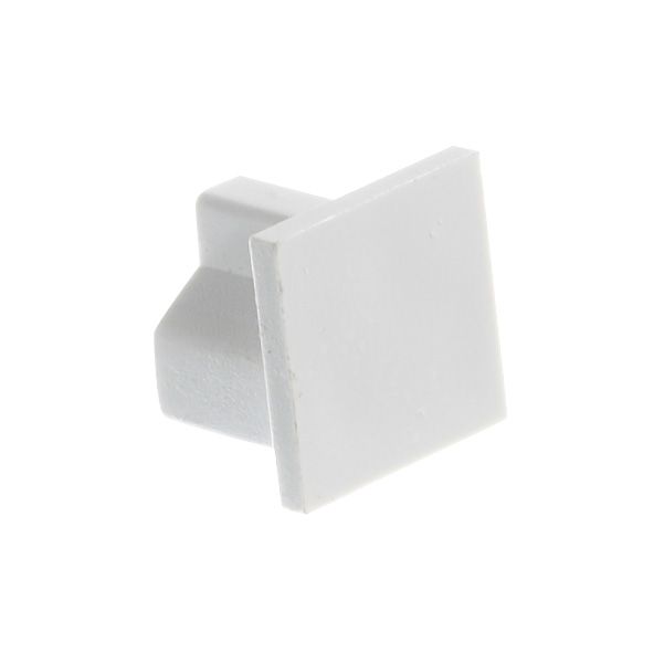 MK White ABS plastic 16mm x 16mm Trunking end cap