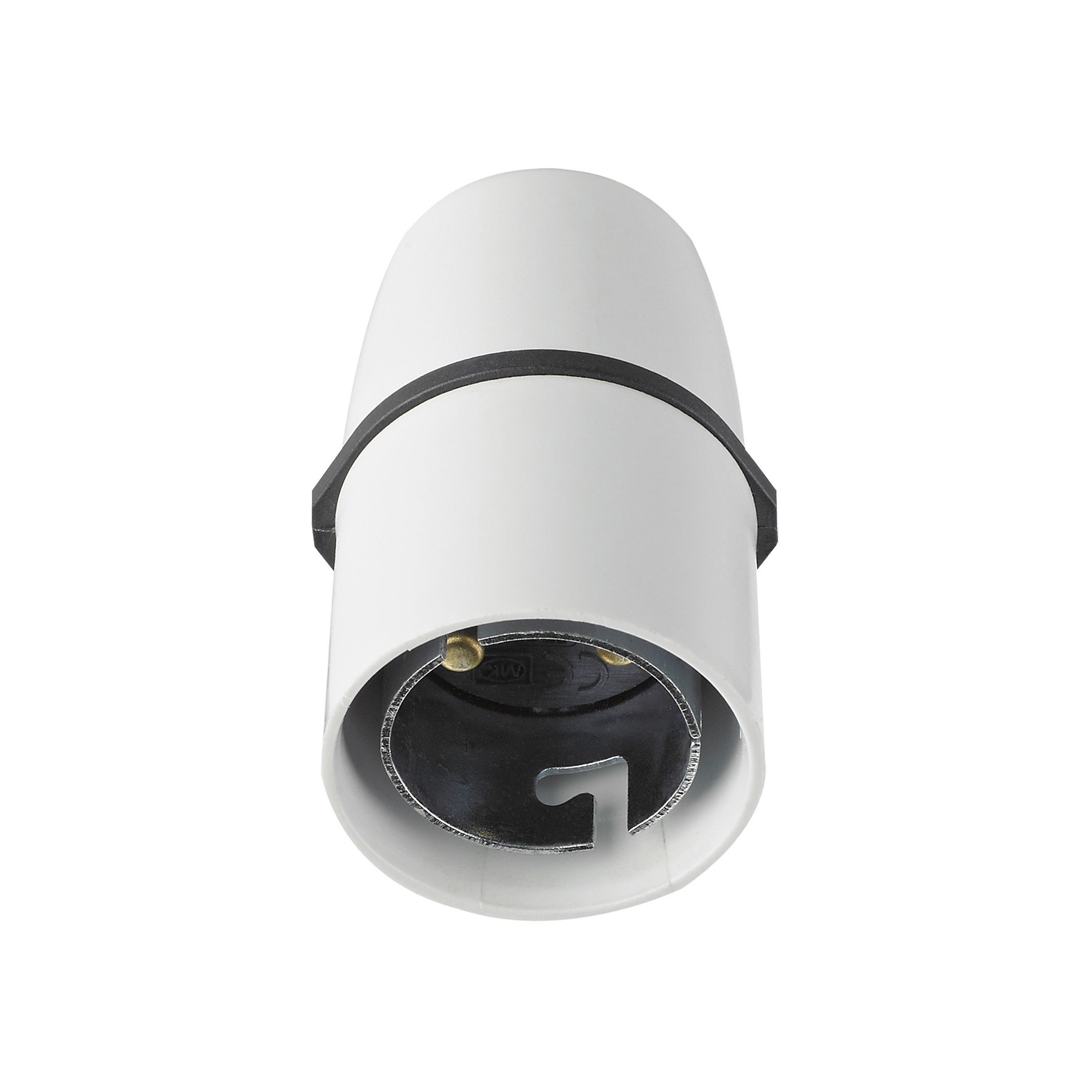 MK White Bayonet cap (B22) Lampholder K1170RPWHI