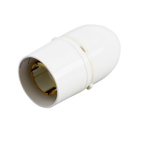 MK White Bayonet cap (B22) Lampholder