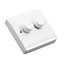 MK White Double 2 way Dimmer switch