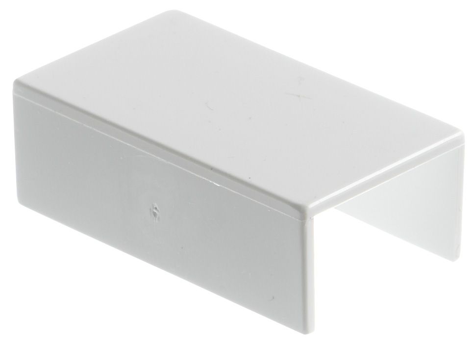 MK White (H)25mm (W)16mm Trunking coupler - 3