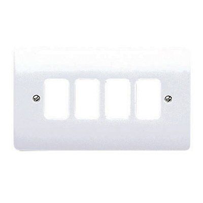 MK White Modular front plate