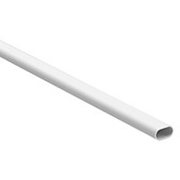 MK White Oval Trunking length,(W)16mm (L)2m, Pack of 1