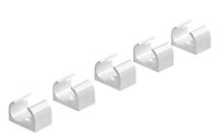 MK White Round 16mm 10mm Cable clip Pack of 5