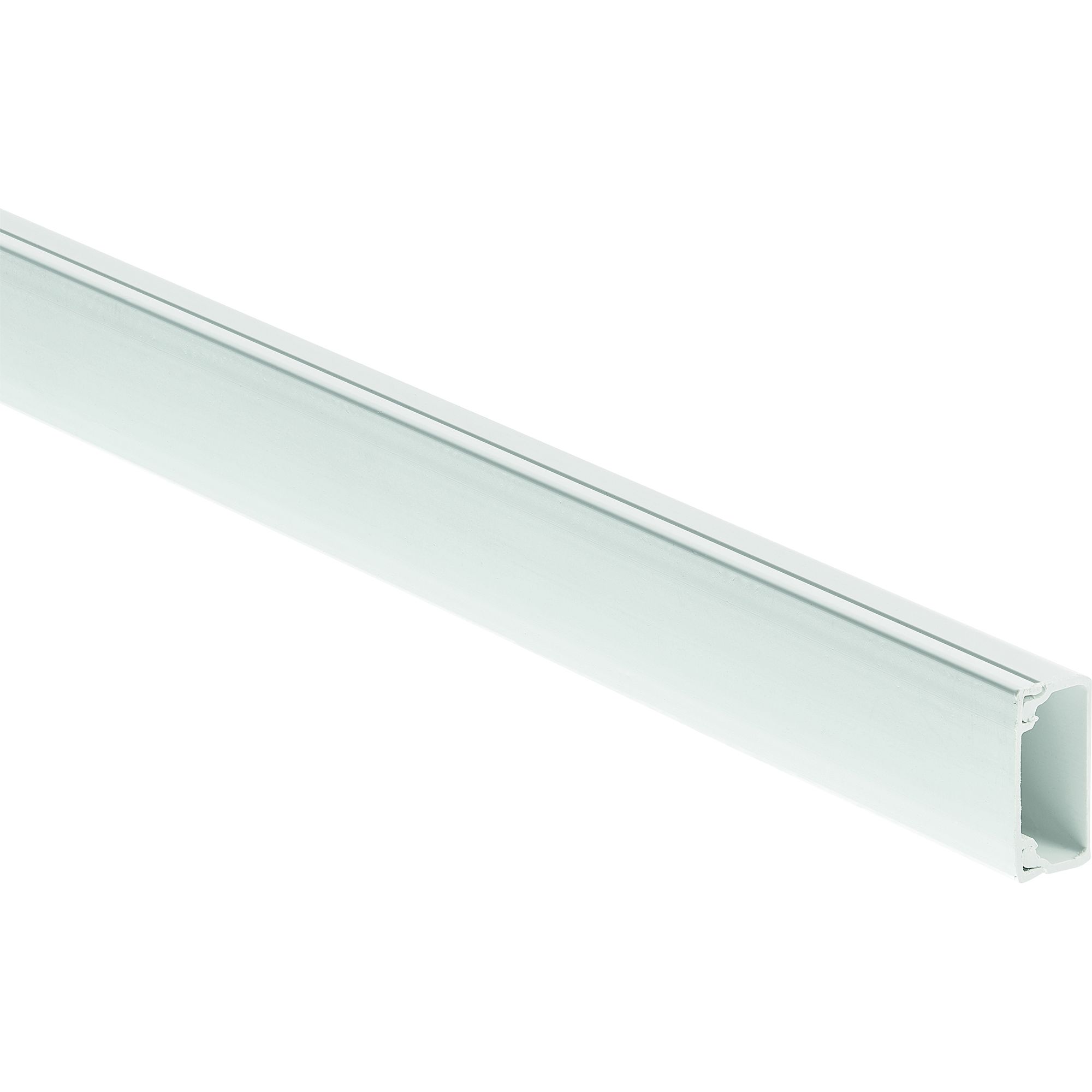 MK White Square Trunking length,(W)16mm (L)3m (H)25mm | DIY at B&Q