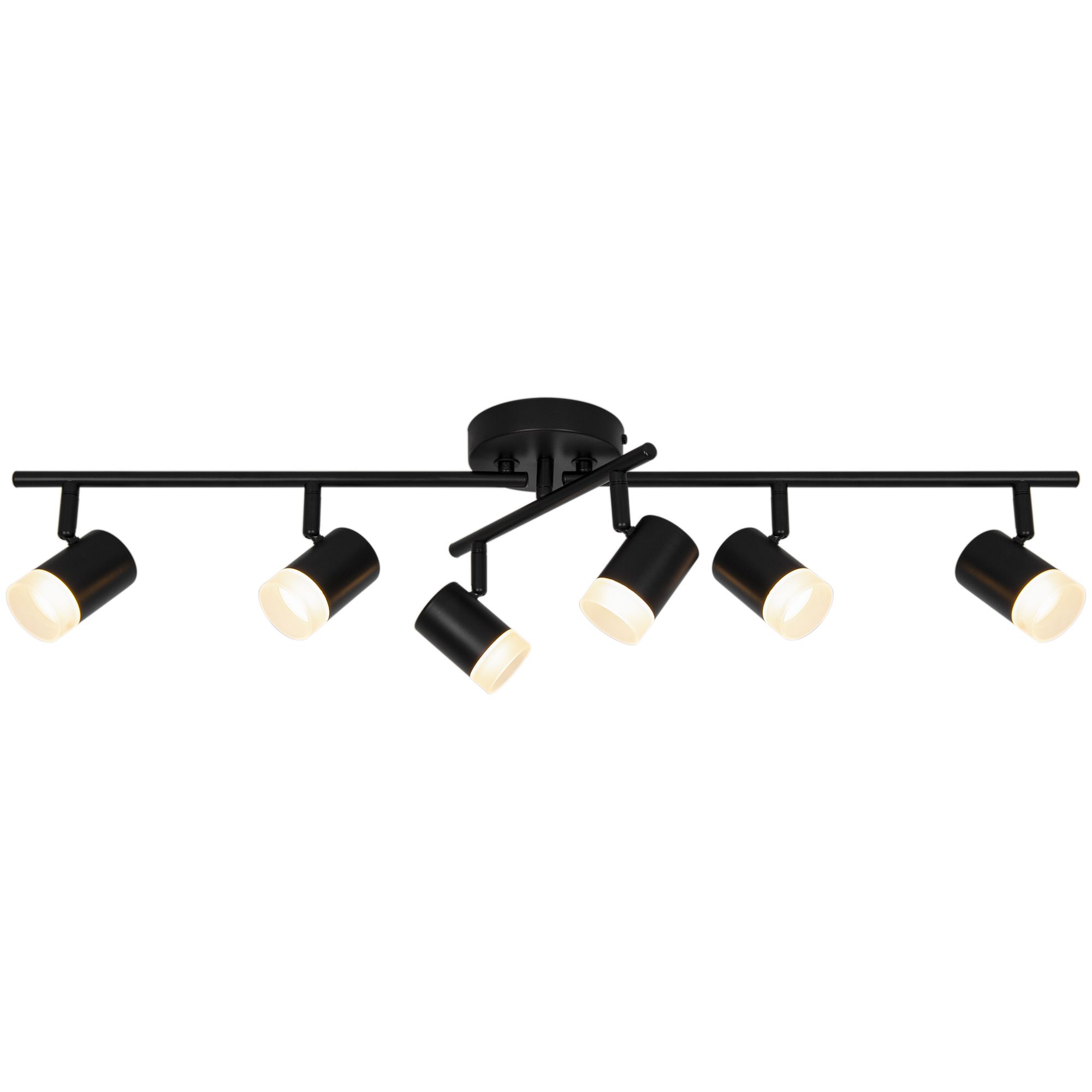 Modern Matt Black 6 Light Spotlight