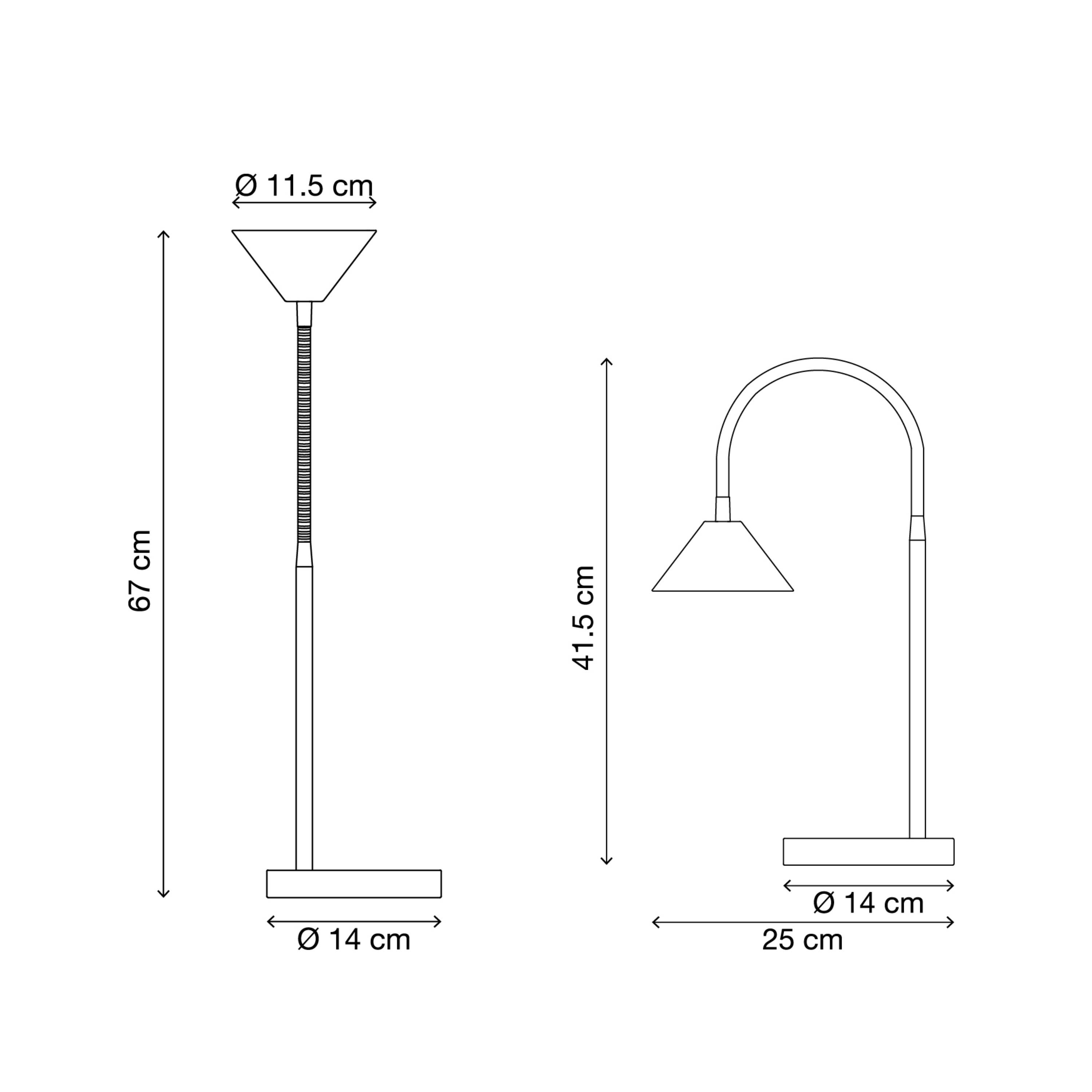 Modern Matt Black Table light
