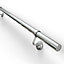 Modern Polished Stainless steel Rounded Handrail kit, (L)3.6m (W)40mm