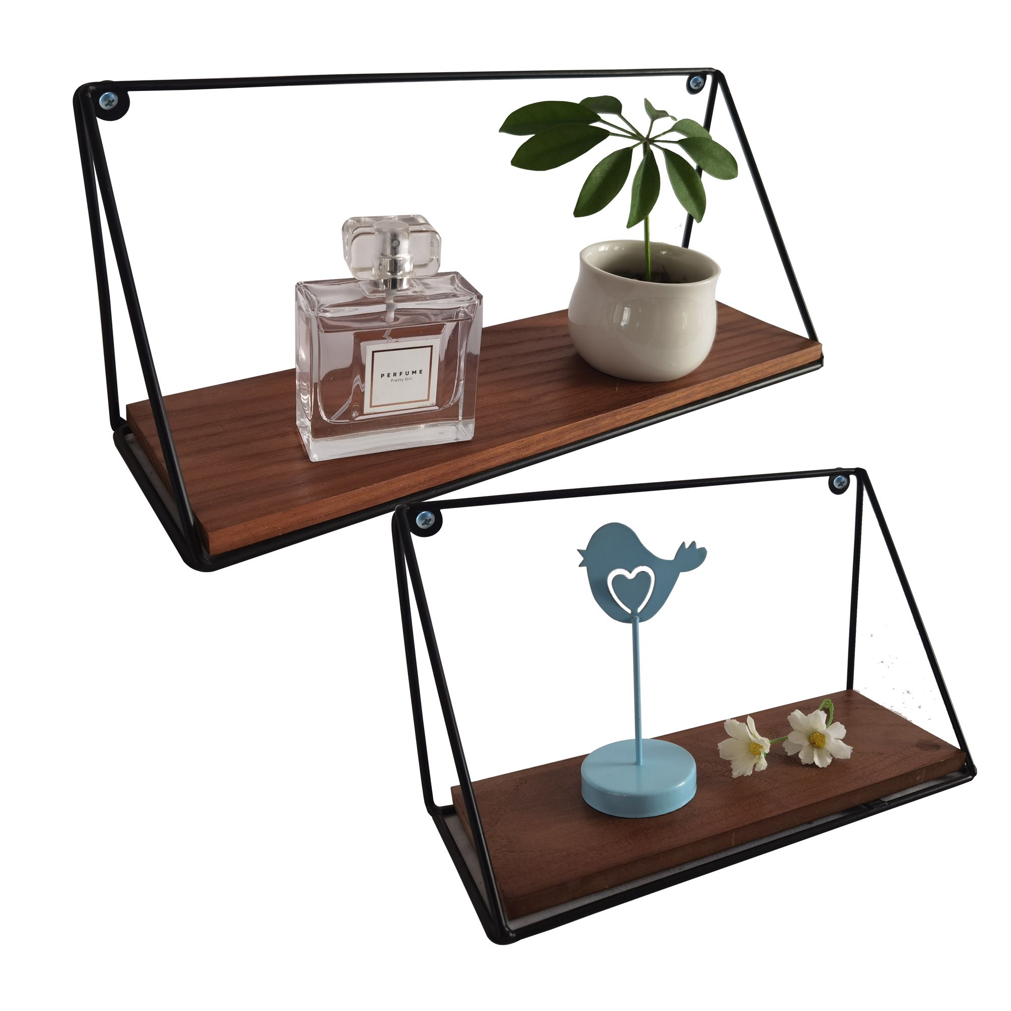 Modular Rectangular Shelf (L)34.5cm x (D)10.5cm, Set