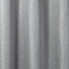 Moggo Grey Herringbone Blackout Eyelet Curtain (W)167cm (L)183cm, Single