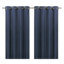Moggo Navy Chevron Lined Eyelet Curtain (W)117cm (L)137cm, Pair