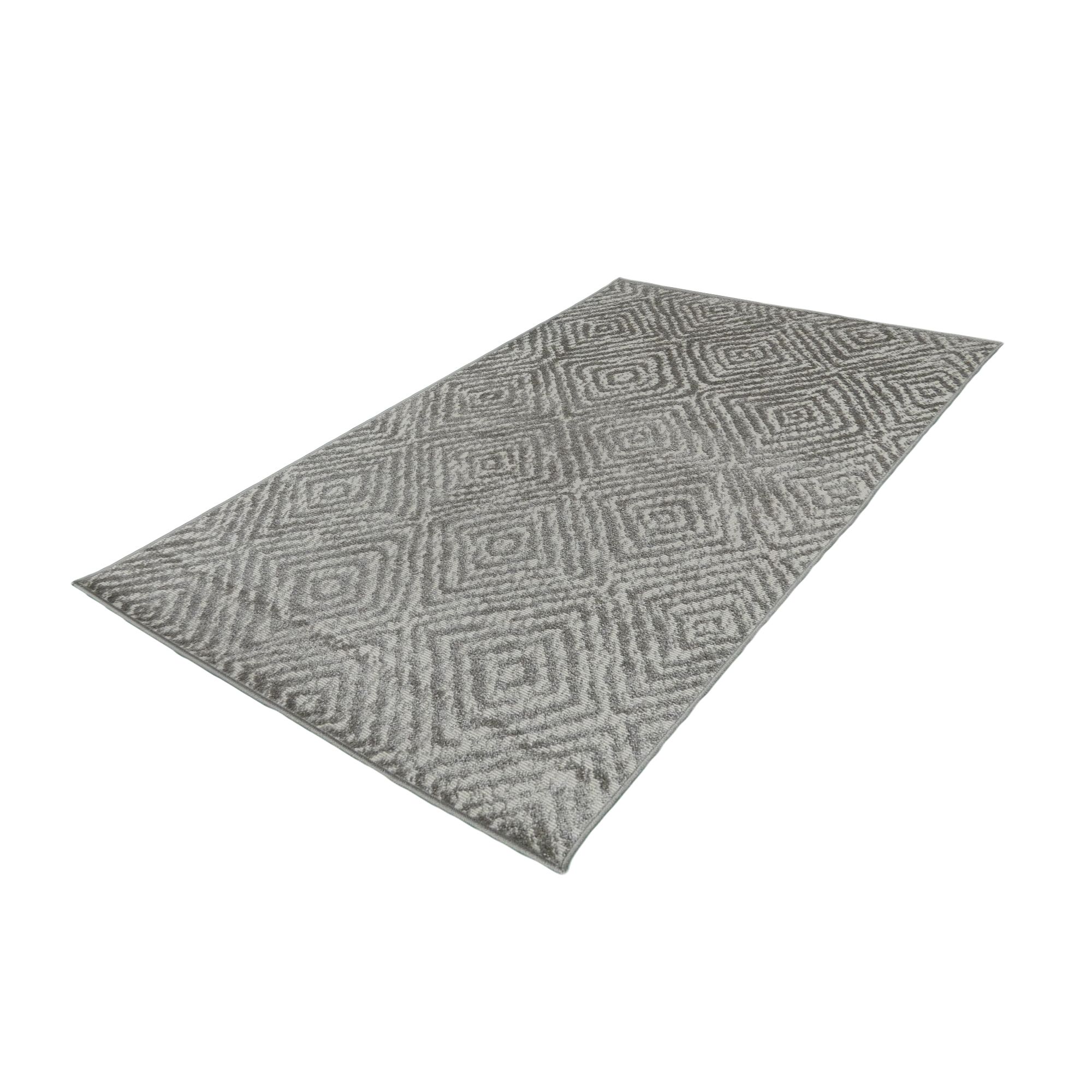 Monaco Beige Diamond Large Indoor & outdoor Rug, (L)235cm x (W)160cm
