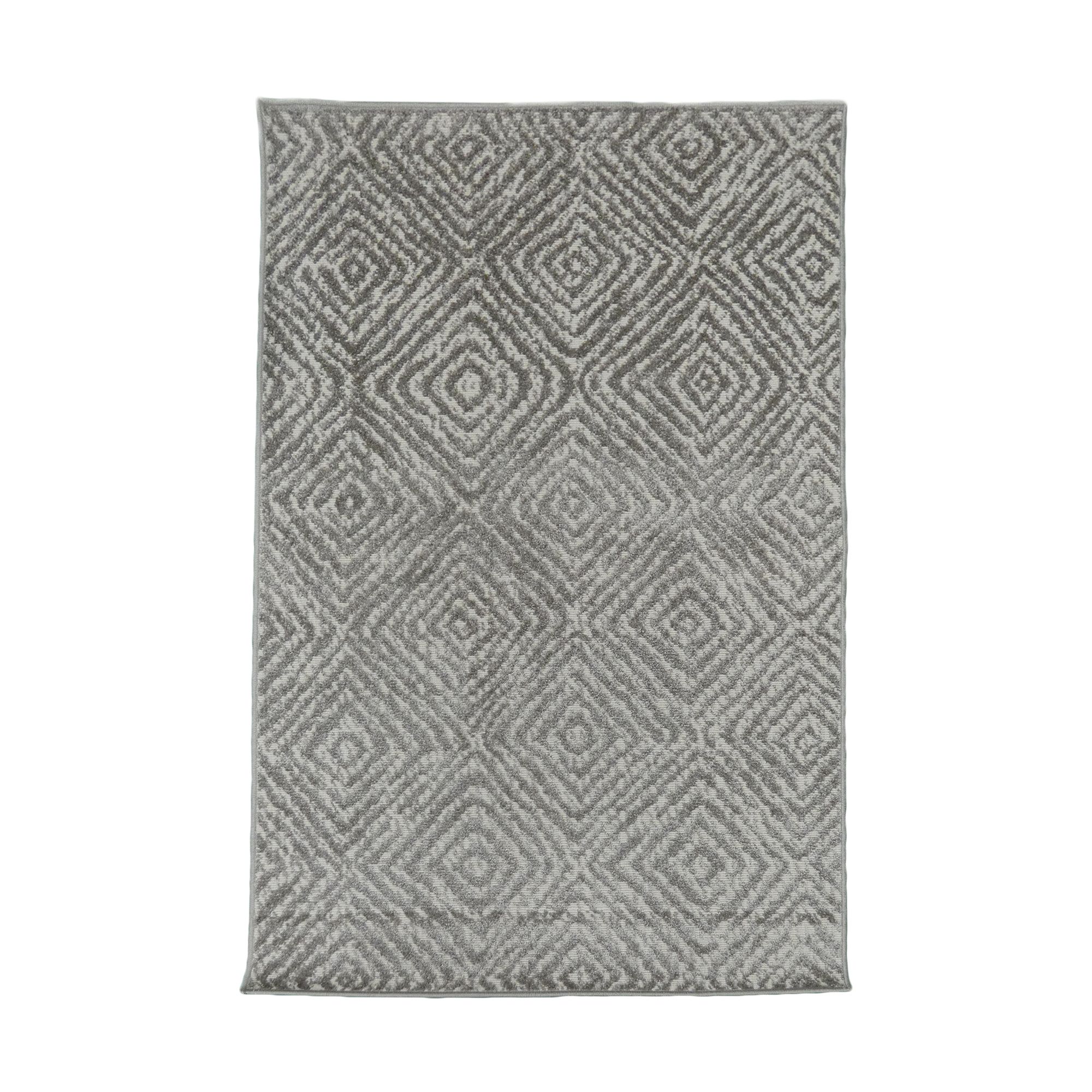 Monaco Beige Diamond Large Indoor & outdoor Rug, (L)235cm x (W)160cm