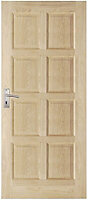 Montoya 8 panel Unglazed External Front Door, (H)1981mm (W)762mm