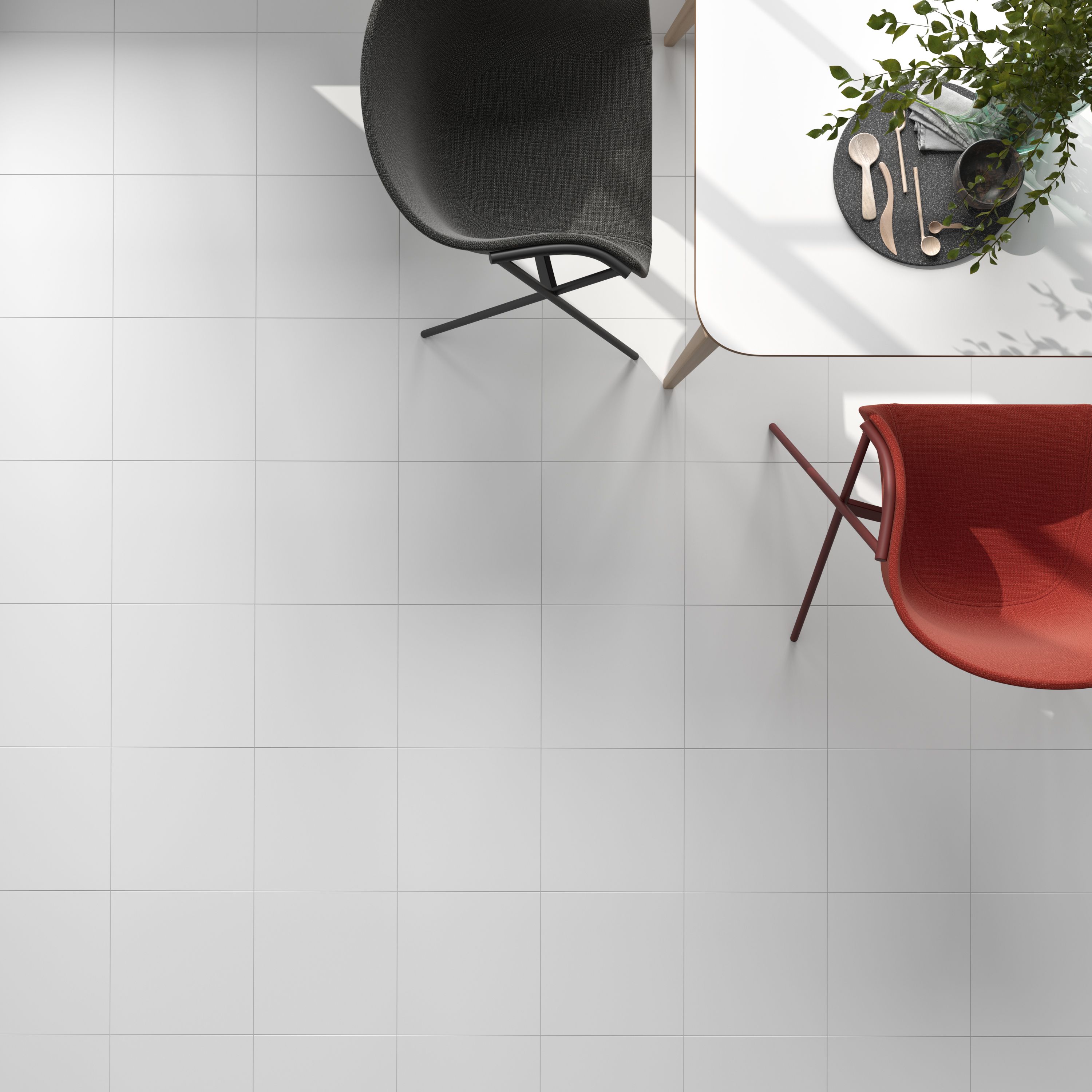 Monzie White Satin Stone effect Ceramic Indoor Wall & floor Tile, Pack of 13, (L)333mm (W)333mm