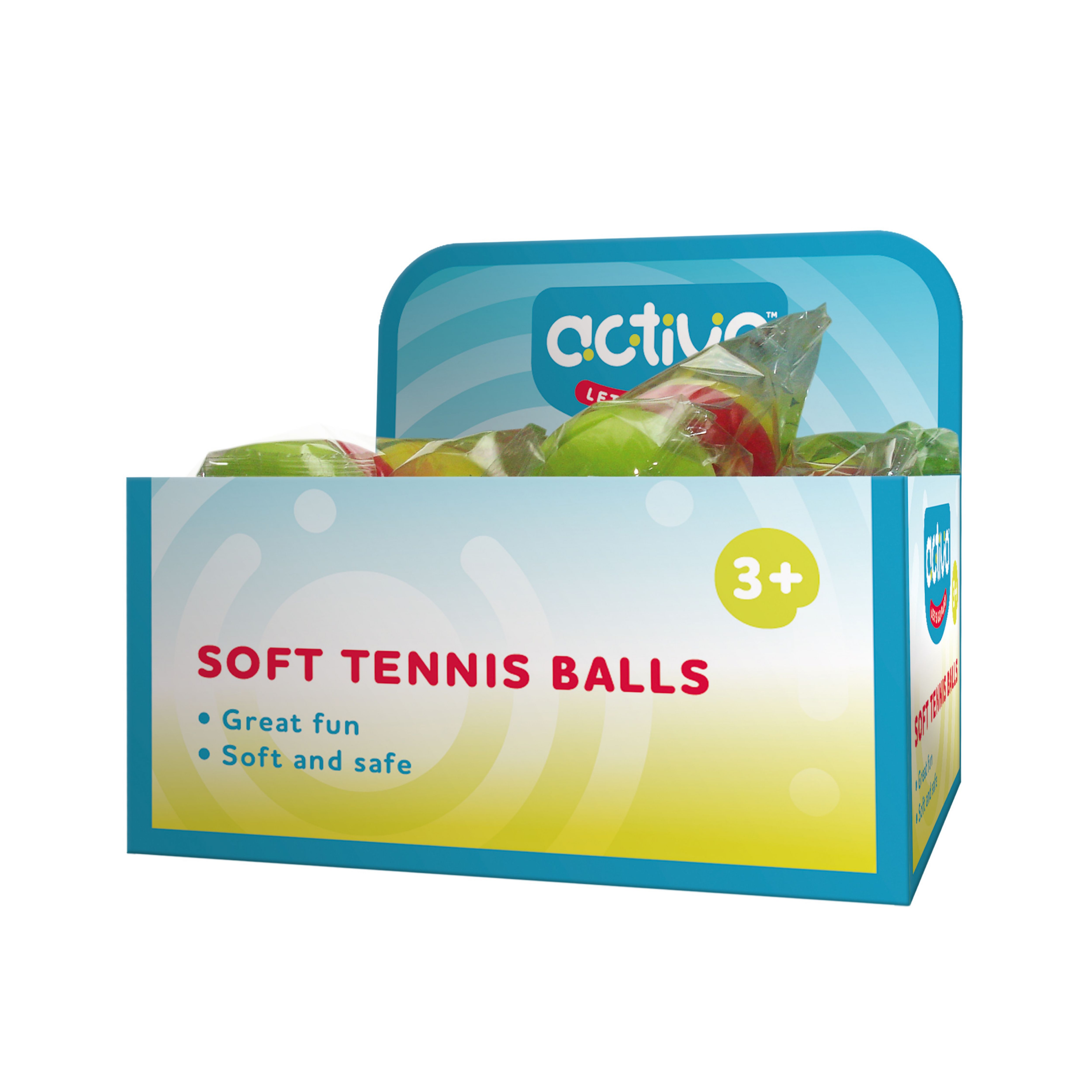 Mookie Red, Yellow & Blue Garden Tennis ball, Pack of 3
